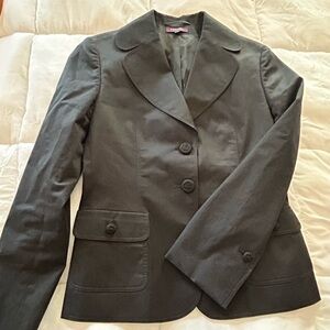 Escada Lined Black Cotton Blazer